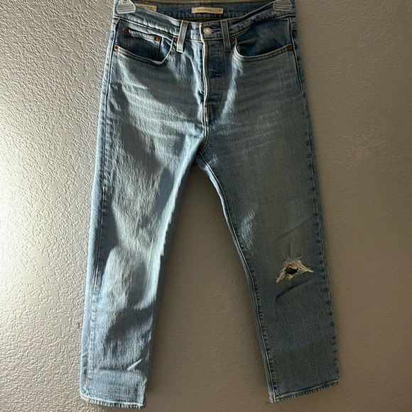 Levi’s Wedgie Straight Tango Blue Jeans - Picture 7 of 16